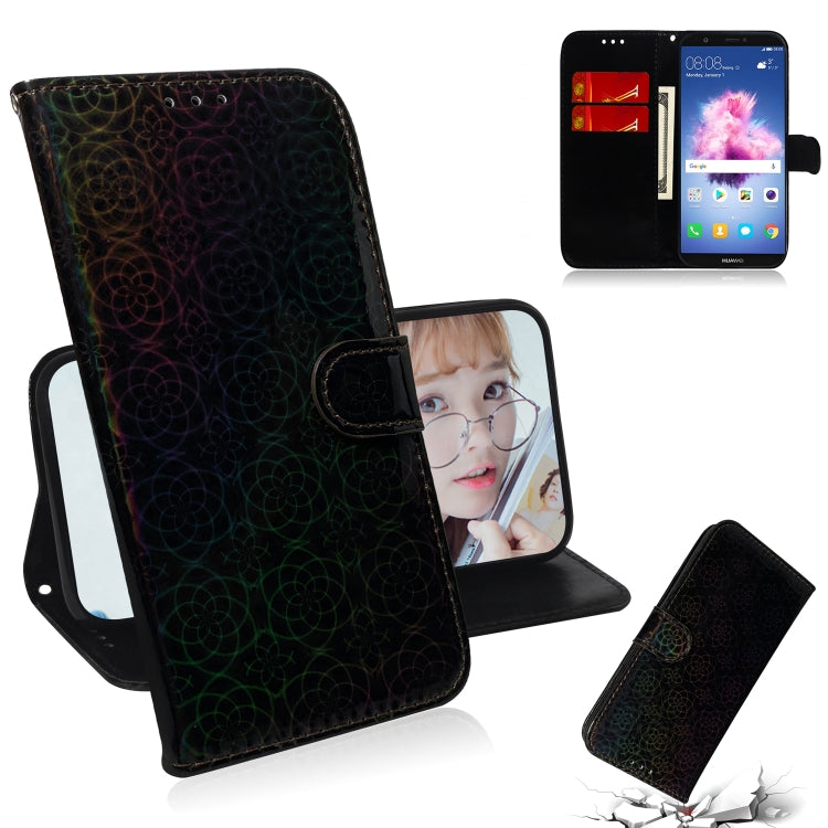 For Huawei Y5 2018 / Y5 Lite 2018 Solid Color Colorful Magnetic Buckle Horizontal Flip PU Leather Case with Holder & Card Slots & Wallet & Lanyard