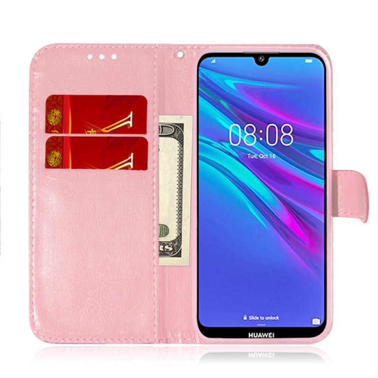 For Huawei Y6 2019 Solid Color Colorful Magnetic Buckle Horizontal Flip PU Leather Case with Holder & Card Slots & Wallet & Lanyard