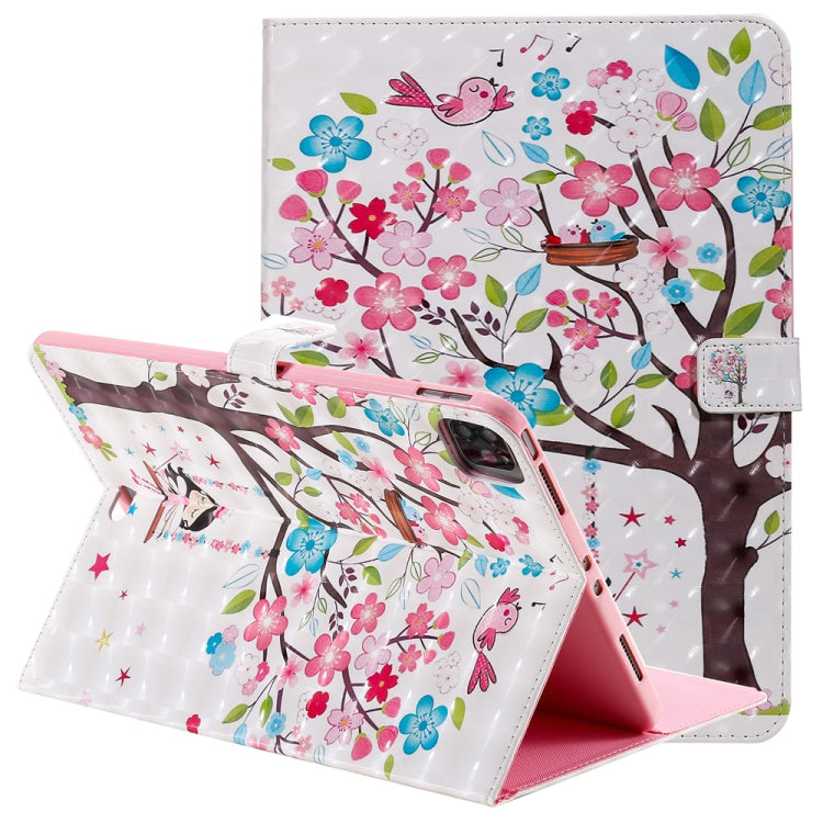 3D Painted Pattern Horizontal Flip Leather Case with Holder & Card Slots & Wallet & Sleep / Wake-up Function For iPad Air 2022 / 2020 10.9 /iPad Pro 11 2020 / 2018