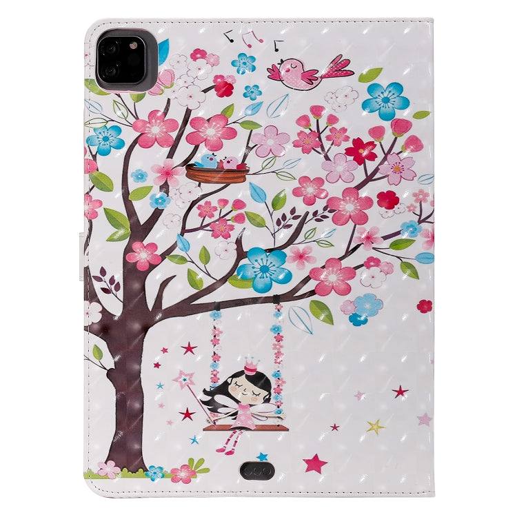 3D Painted Pattern Horizontal Flip Leather Case with Holder & Card Slots & Wallet & Sleep / Wake-up Function For iPad Air 2022 / 2020 10.9 /iPad Pro 11 2020 / 2018