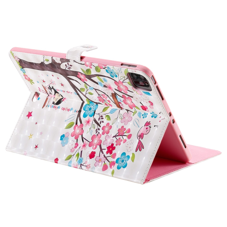 3D Painted Pattern Horizontal Flip Leather Case with Holder & Card Slots & Wallet & Sleep / Wake-up Function For iPad Air 2022 / 2020 10.9 /iPad Pro 11 2020 / 2018