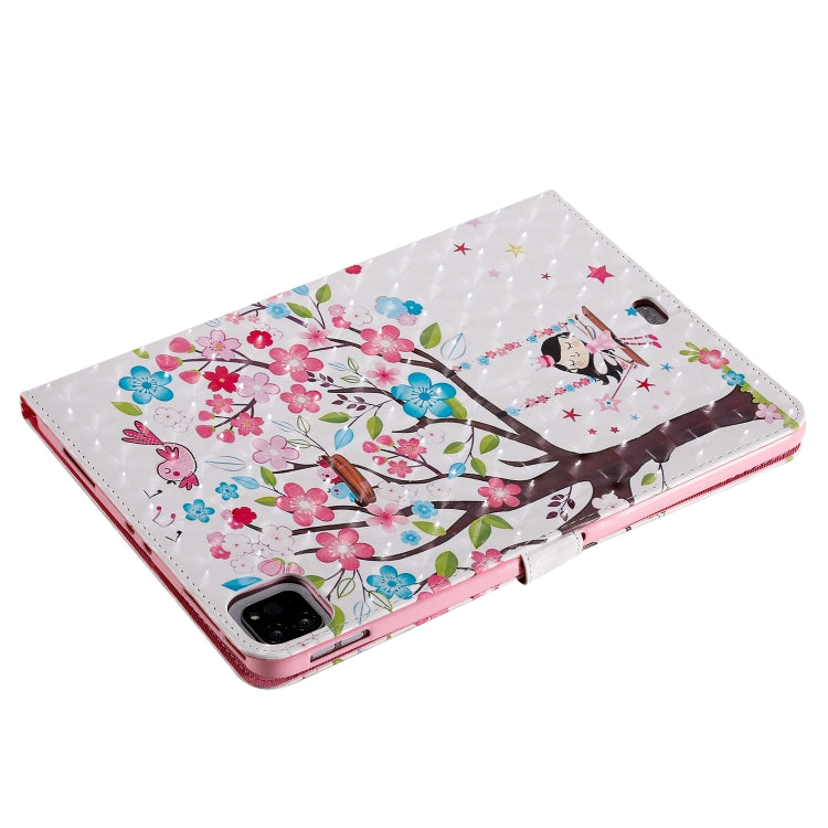 3D Painted Pattern Horizontal Flip Leather Case with Holder & Card Slots & Wallet & Sleep / Wake-up Function For iPad Air 2022 / 2020 10.9 /iPad Pro 11 2020 / 2018