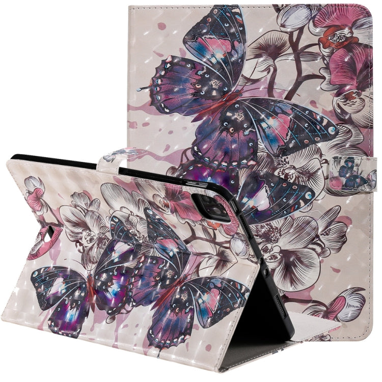 3D Painted Pattern Horizontal Flip Leather Case with Holder & Card Slots & Wallet & Sleep / Wake-up Function For iPad Air 2022 / 2020 10.9 /iPad Pro 11 2020 / 2018