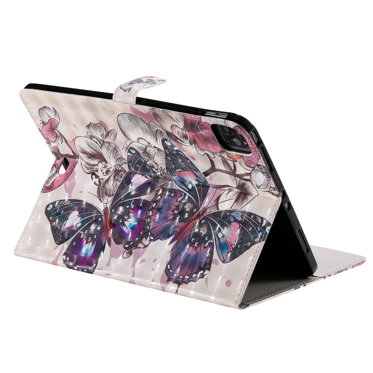3D Painted Pattern Horizontal Flip Leather Case with Holder & Card Slots & Wallet & Sleep / Wake-up Function For iPad Air 2022 / 2020 10.9 /iPad Pro 11 2020 / 2018