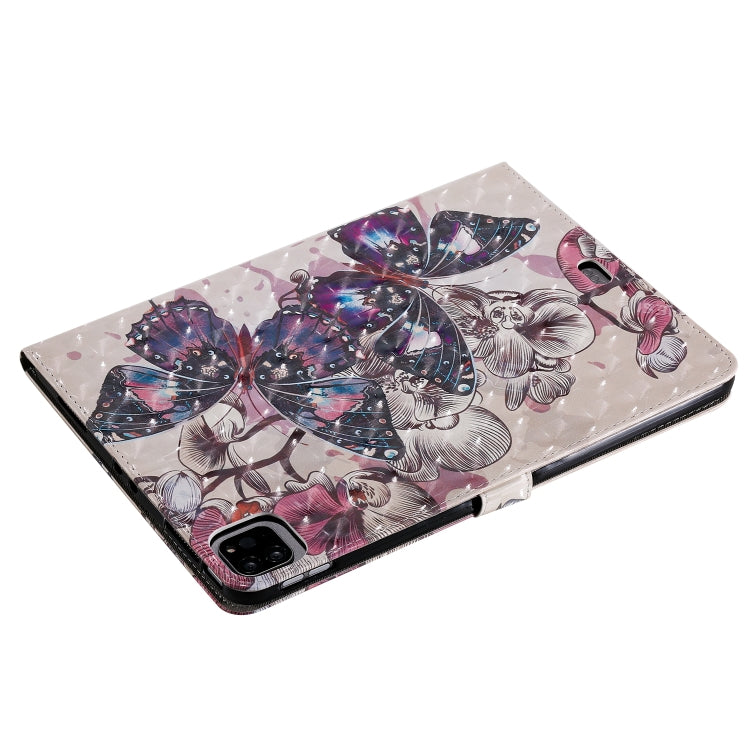 3D Painted Pattern Horizontal Flip Leather Case with Holder & Card Slots & Wallet & Sleep / Wake-up Function For iPad Air 2022 / 2020 10.9 /iPad Pro 11 2020 / 2018