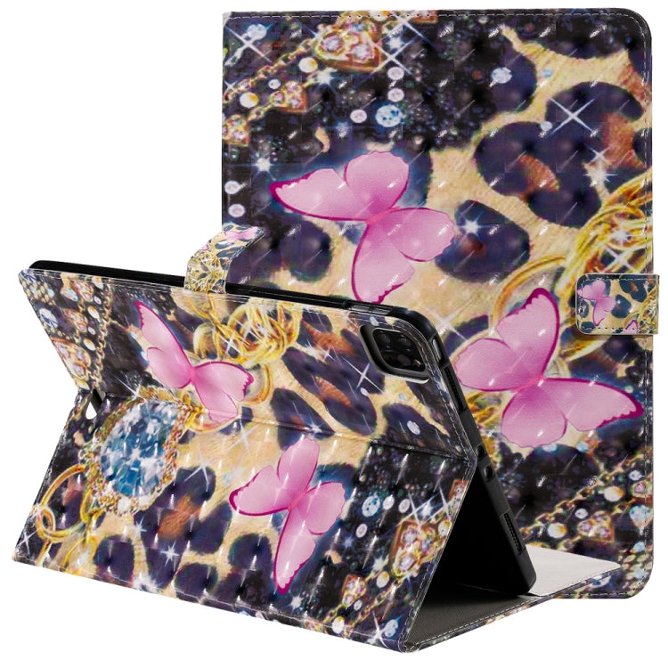3D Painted Pattern Horizontal Flip Leather Case with Holder & Card Slots & Wallet & Sleep / Wake-up Function For iPad Air 2022 / 2020 10.9 /iPad Pro 11 2020 / 2018