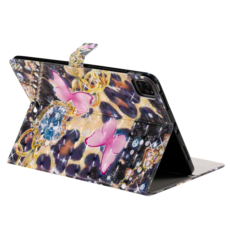3D Painted Pattern Horizontal Flip Leather Case with Holder & Card Slots & Wallet & Sleep / Wake-up Function For iPad Air 2022 / 2020 10.9 /iPad Pro 11 2020 / 2018