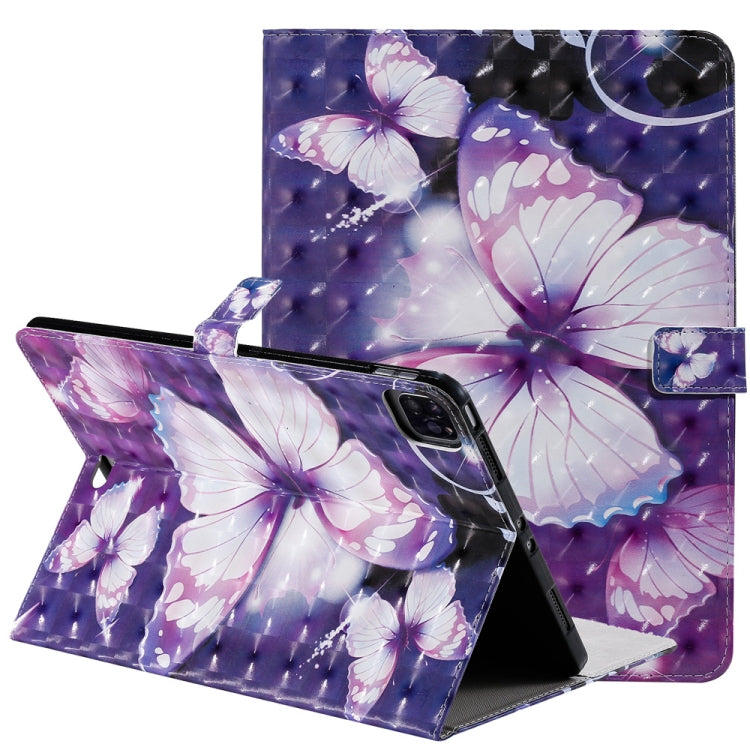 3D Painted Pattern Horizontal Flip Leather Case with Holder & Card Slots & Wallet & Sleep / Wake-up Function For iPad Air 2022 / 2020 10.9 /iPad Pro 11 2020 / 2018