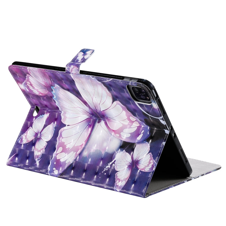 3D Painted Pattern Horizontal Flip Leather Case with Holder & Card Slots & Wallet & Sleep / Wake-up Function For iPad Air 2022 / 2020 10.9 /iPad Pro 11 2020 / 2018
