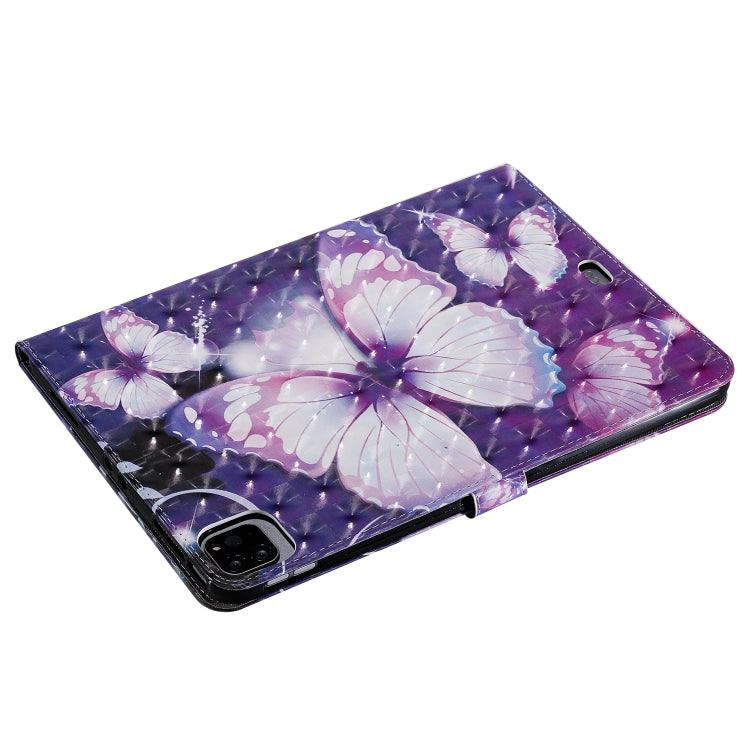 3D Painted Pattern Horizontal Flip Leather Case with Holder & Card Slots & Wallet & Sleep / Wake-up Function For iPad Air 2022 / 2020 10.9 /iPad Pro 11 2020 / 2018