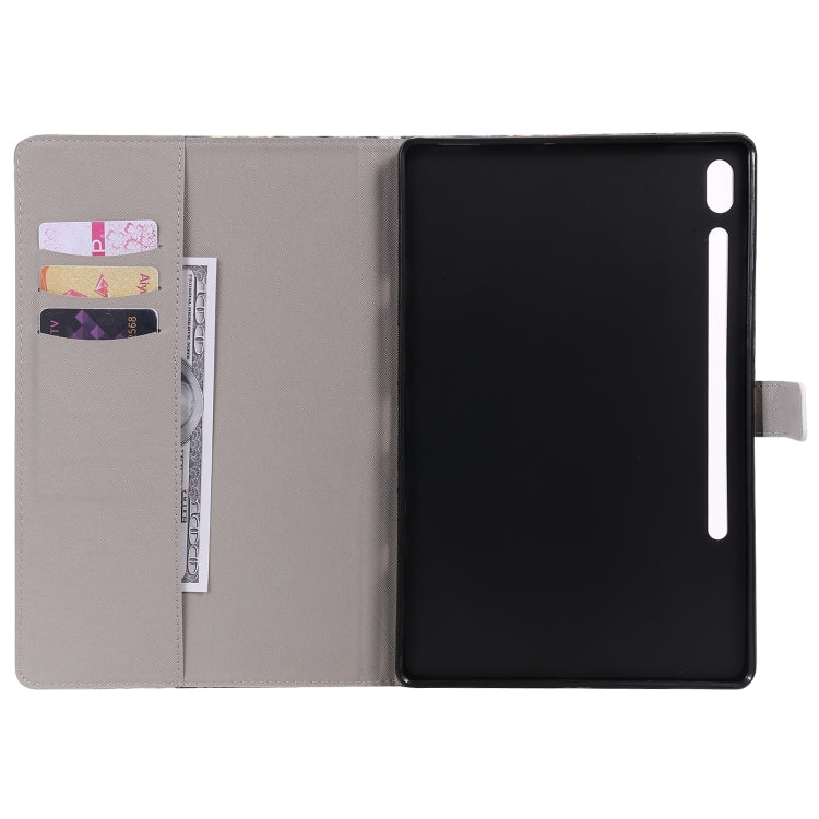 For Samsung Galaxy Tab S6 T860 3D Painted Pattern Horizontal Flip Leather Case with Holder & Card Slots & Wallet & Sleep / Wake-up Function