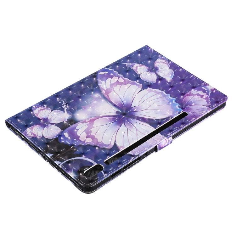 For Samsung Galaxy Tab S6 T860 3D Painted Pattern Horizontal Flip Leather Case with Holder & Card Slots & Wallet & Sleep / Wake-up Function