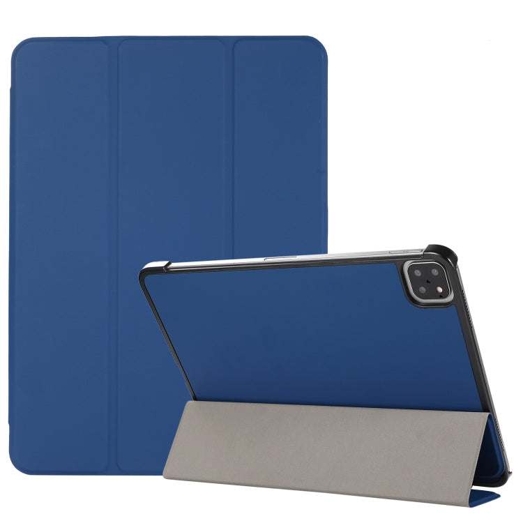 3-folding Skin Texture Horizontal Flip TPU + PU Leather Case with Holder For iPad Air 2022 / 2020 10.9