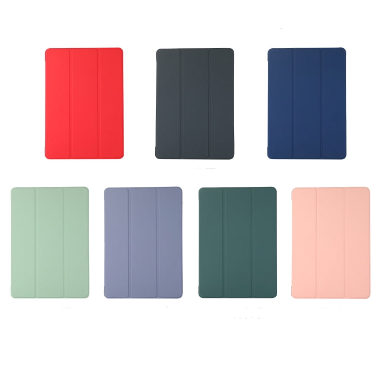 3-folding Skin Texture Horizontal Flip TPU + PU Leather Case with Holder For iPad Air 2022 / 2020 10.9