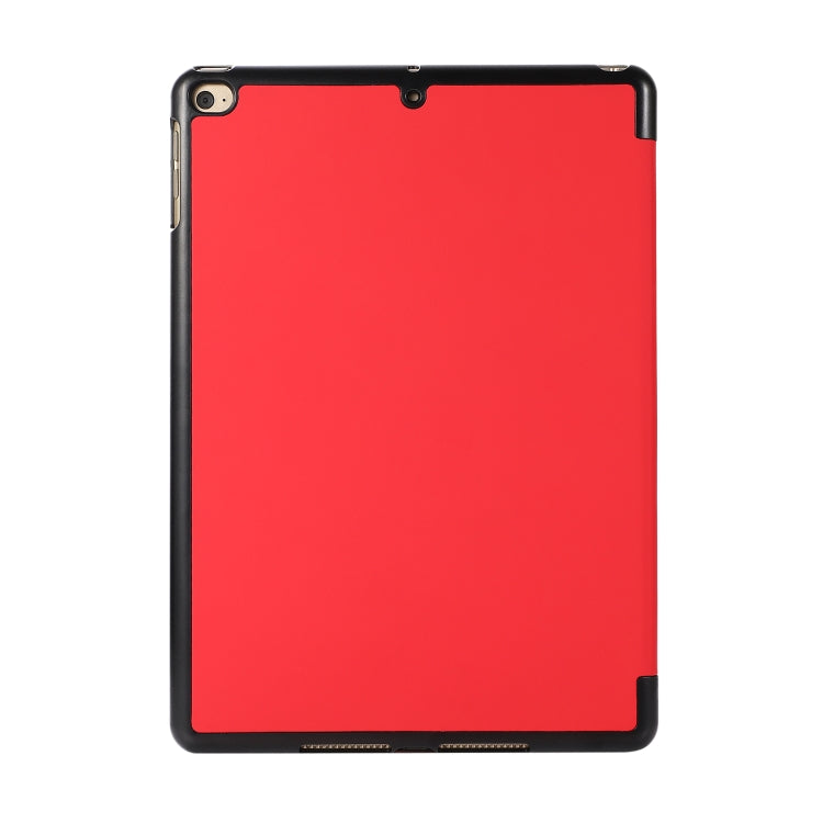 3-folding Skin Texture Horizontal Flip TPU + PU Leather Case with Holder For iPad 9.7 (2018) / 9.7 (2017) / air / air2