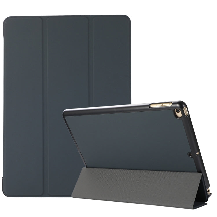 3-folding Skin Texture Horizontal Flip TPU + PU Leather Case with Holder For iPad 9.7 (2018) / 9.7 (2017) / air / air2