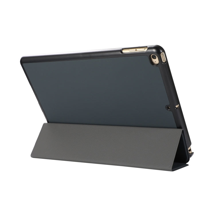 3-folding Skin Texture Horizontal Flip TPU + PU Leather Case with Holder For iPad 9.7 (2018) / 9.7 (2017) / air / air2