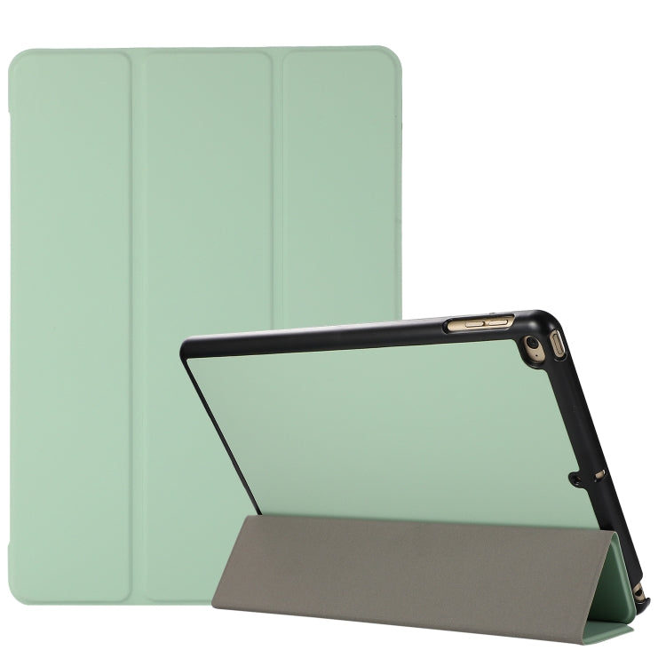 3-folding Skin Texture Horizontal Flip TPU + PU Leather Case with Holder For iPad 9.7 (2018) / 9.7 (2017) / air / air2