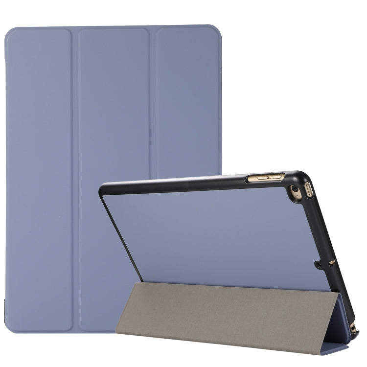 3-folding Skin Texture Horizontal Flip TPU + PU Leather Case with Holder For iPad 9.7 (2018) / 9.7 (2017) / air / air2