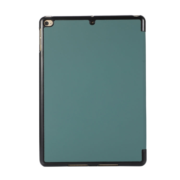 3-folding Skin Texture Horizontal Flip TPU + PU Leather Case with Holder For iPad 9.7 (2018) / 9.7 (2017) / air / air2