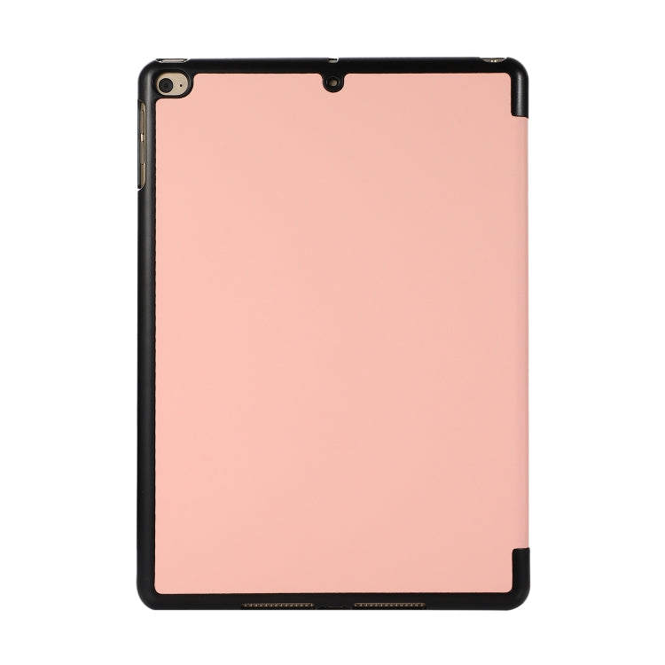 3-folding Skin Texture Horizontal Flip TPU + PU Leather Case with Holder For iPad 9.7 (2018) / 9.7 (2017) / air / air2