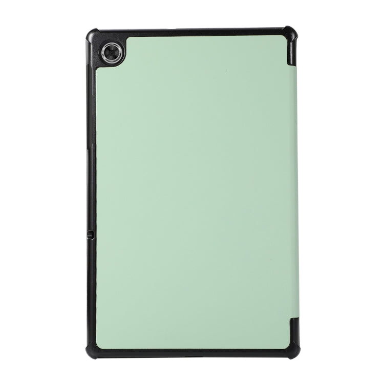 3-folding Skin Texture Horizontal Flip TPU + PU Leather Case with Holder For Lenovo M10 Plus