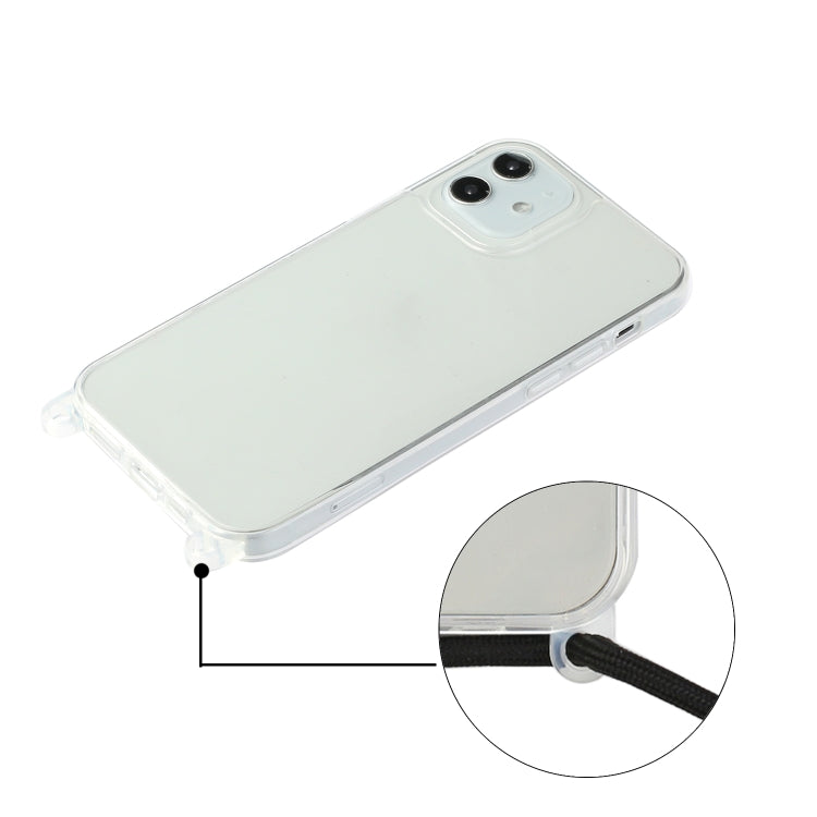 For iPhone 11 Pro Shockproof Ultra-thin TPU + Acrylic Protective Case with Lanyard