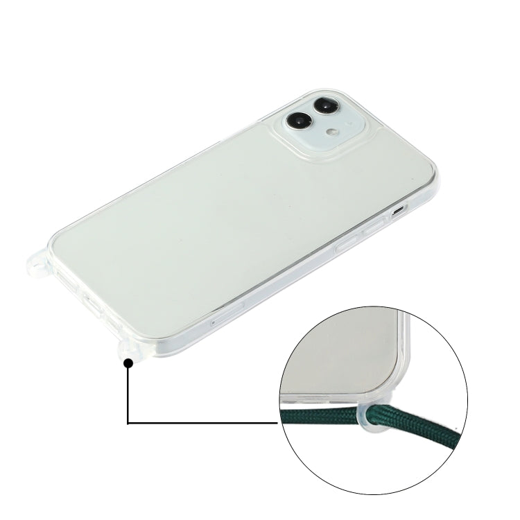 For iPhone 11 Pro Shockproof Ultra-thin TPU + Acrylic Protective Case with Lanyard