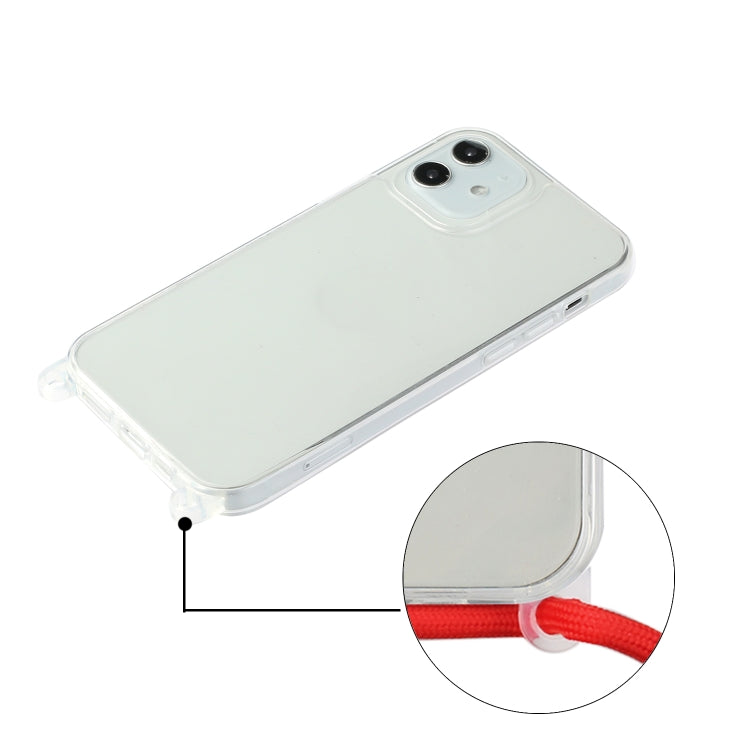 For iPhone 11 Pro Shockproof Ultra-thin TPU + Acrylic Protective Case with Lanyard