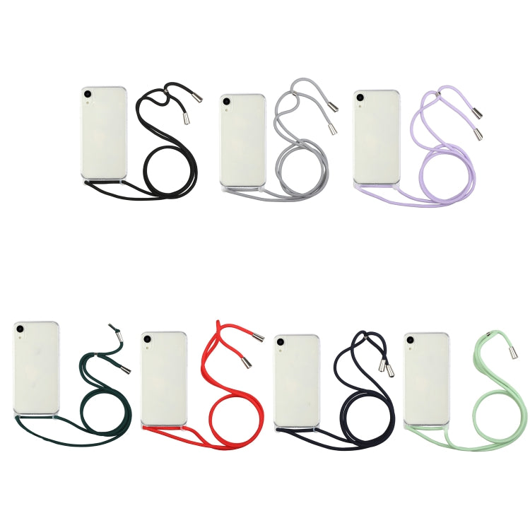 For iPhone 12 / 12 Pro Shockproof Ultra-thin TPU + Acrylic Protective Case with Lanyard