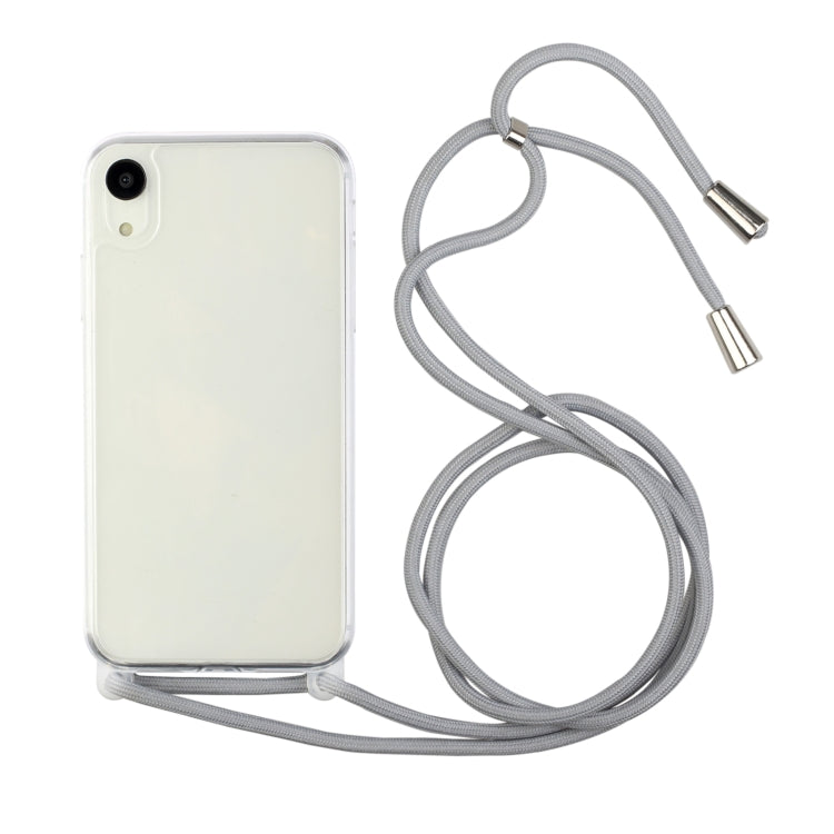 For iPhone XS Max Shockproof Ultra-thin TPU + Acrylic Protective Case with Lanyard