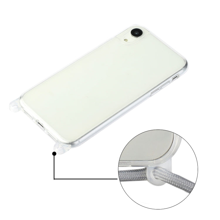For iPhone XS Max Shockproof Ultra-thin TPU + Acrylic Protective Case with Lanyard