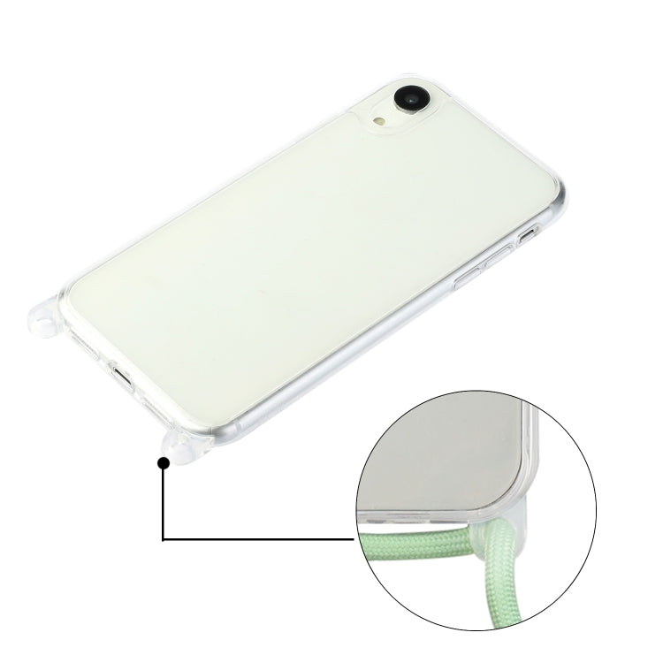 For iPhone XS Max Shockproof Ultra-thin TPU + Acrylic Protective Case with Lanyard