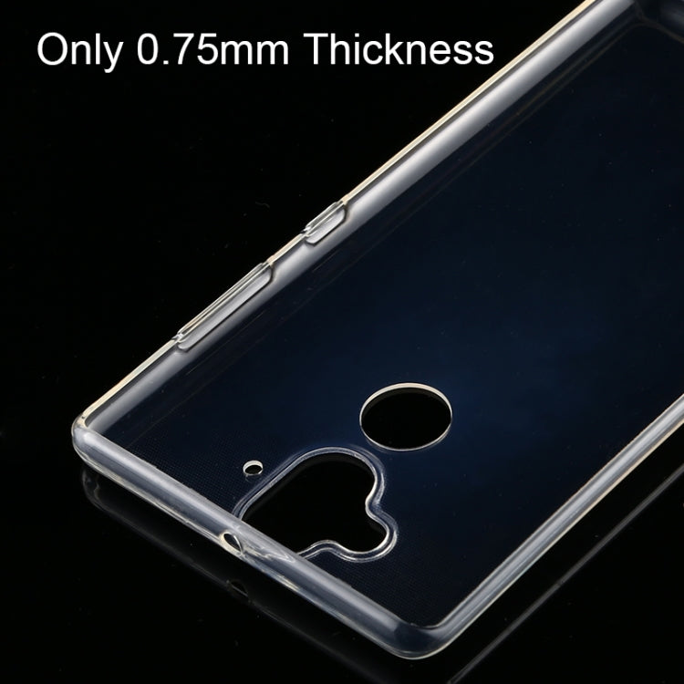 For Nokia 8 Sirocco 0.5mm Ultra-Thin Transparent TPU Protective Case