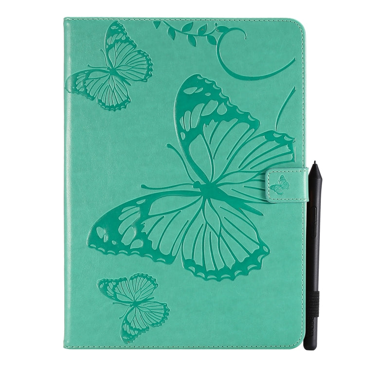 Pressed Printing Butterfly Pattern Horizontal Flip Leather Case with Holder & Card Slots & Wallet & Sleep / Wake-up Function For iPad Air 2022 / 2020 10.9 /iPad Pro 11 2020 / 2018