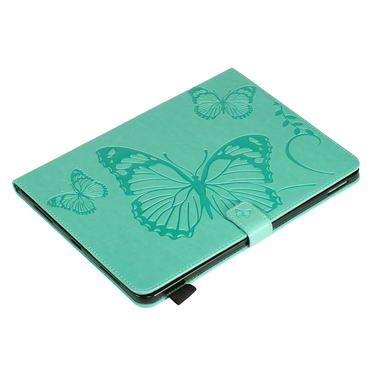 Pressed Printing Butterfly Pattern Horizontal Flip Leather Case with Holder & Card Slots & Wallet & Sleep / Wake-up Function For iPad Air 2022 / 2020 10.9 /iPad Pro 11 2020 / 2018