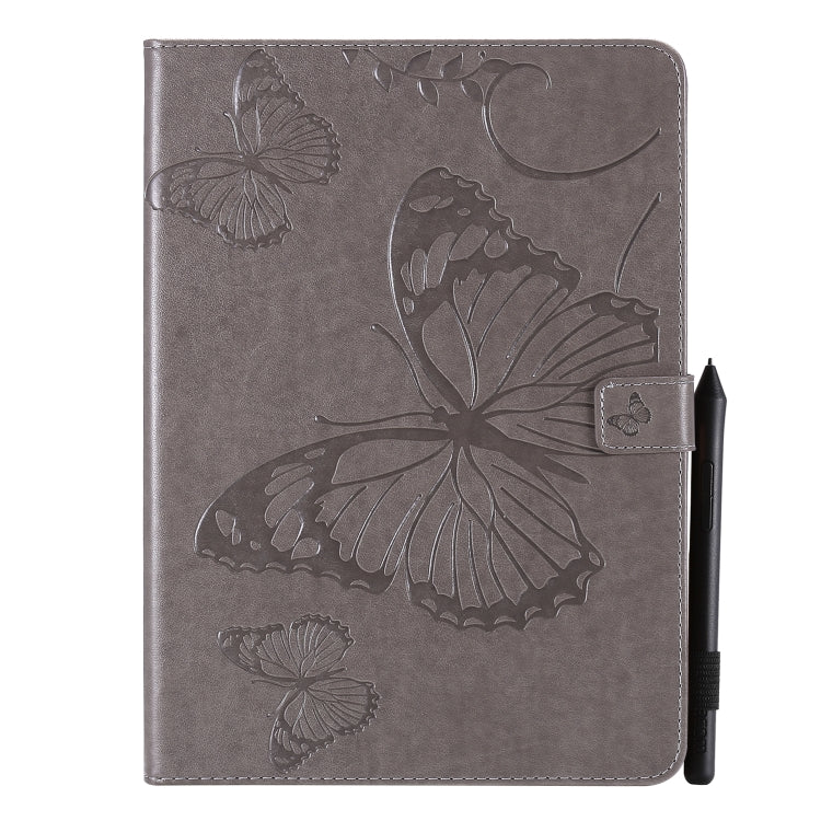 Pressed Printing Butterfly Pattern Horizontal Flip Leather Case with Holder & Card Slots & Wallet & Sleep / Wake-up Function For iPad Air 2022 / 2020 10.9 /iPad Pro 11 2020 / 2018