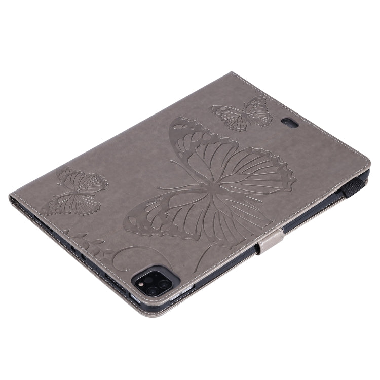 Pressed Printing Butterfly Pattern Horizontal Flip Leather Case with Holder & Card Slots & Wallet & Sleep / Wake-up Function For iPad Air 2022 / 2020 10.9 /iPad Pro 11 2020 / 2018