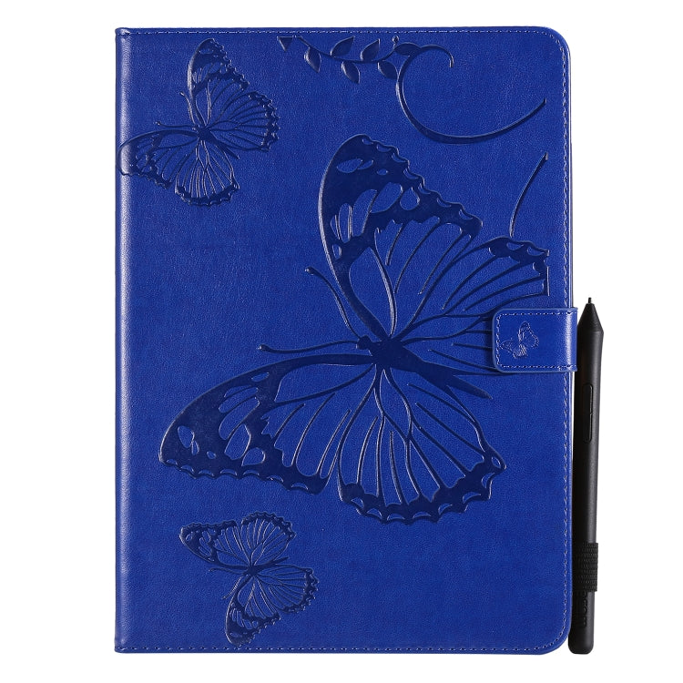 Pressed Printing Butterfly Pattern Horizontal Flip Leather Case with Holder & Card Slots & Wallet & Sleep / Wake-up Function For iPad Air 2022 / 2020 10.9 /iPad Pro 11 2020 / 2018