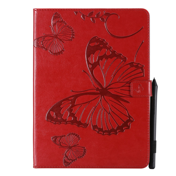 Pressed Printing Butterfly Pattern Horizontal Flip Leather Case with Holder & Card Slots & Wallet & Sleep / Wake-up Function For iPad Air 2022 / 2020 10.9 /iPad Pro 11 2020 / 2018