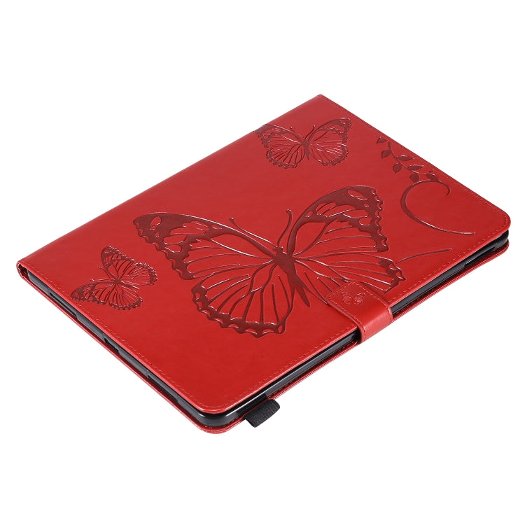 Pressed Printing Butterfly Pattern Horizontal Flip Leather Case with Holder & Card Slots & Wallet & Sleep / Wake-up Function For iPad Air 2022 / 2020 10.9 /iPad Pro 11 2020 / 2018