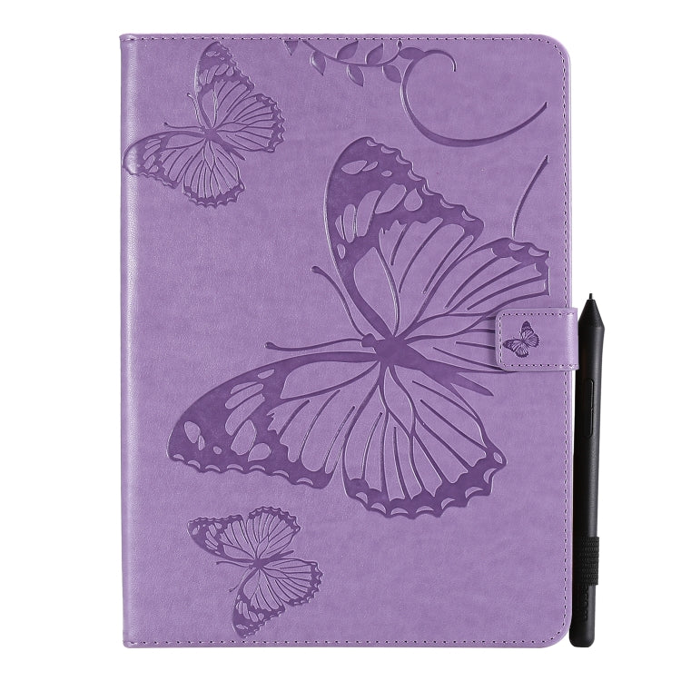 Pressed Printing Butterfly Pattern Horizontal Flip Leather Case with Holder & Card Slots & Wallet & Sleep / Wake-up Function For iPad Air 2022 / 2020 10.9 /iPad Pro 11 2020 / 2018