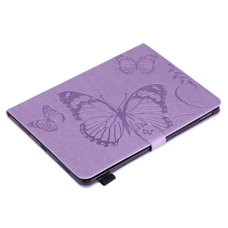 Pressed Printing Butterfly Pattern Horizontal Flip Leather Case with Holder & Card Slots & Wallet & Sleep / Wake-up Function For iPad Air 2022 / 2020 10.9 /iPad Pro 11 2020 / 2018