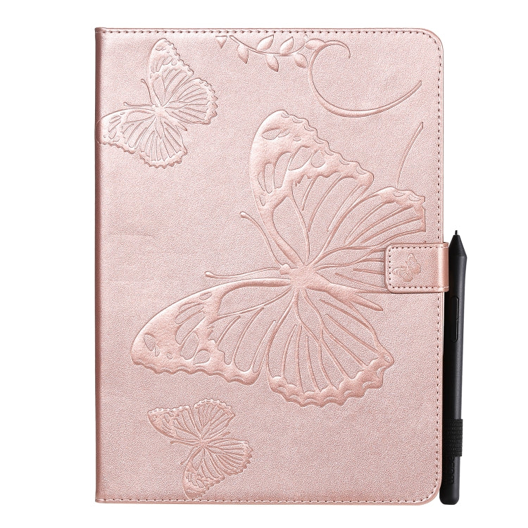 Pressed Printing Butterfly Pattern Horizontal Flip Leather Case with Holder & Card Slots & Wallet & Sleep / Wake-up Function For iPad Air 2022 / 2020 10.9 /iPad Pro 11 2020 / 2018