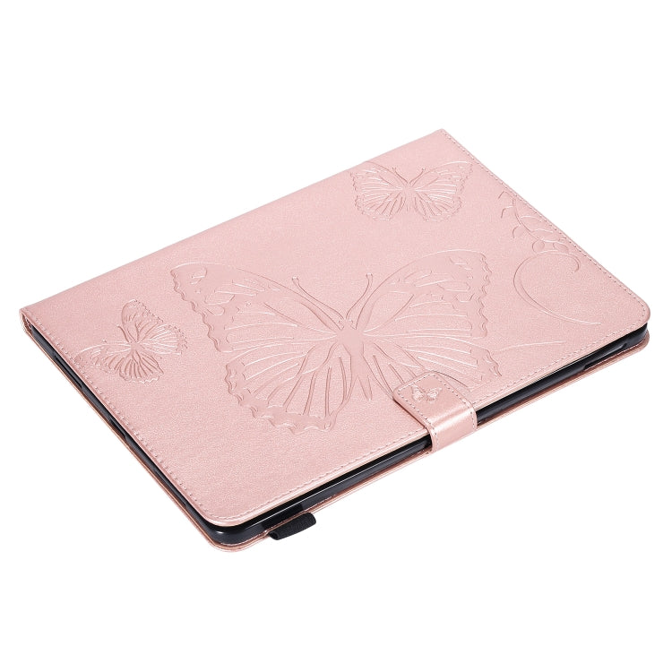 Pressed Printing Butterfly Pattern Horizontal Flip Leather Case with Holder & Card Slots & Wallet & Sleep / Wake-up Function For iPad Air 2022 / 2020 10.9 /iPad Pro 11 2020 / 2018