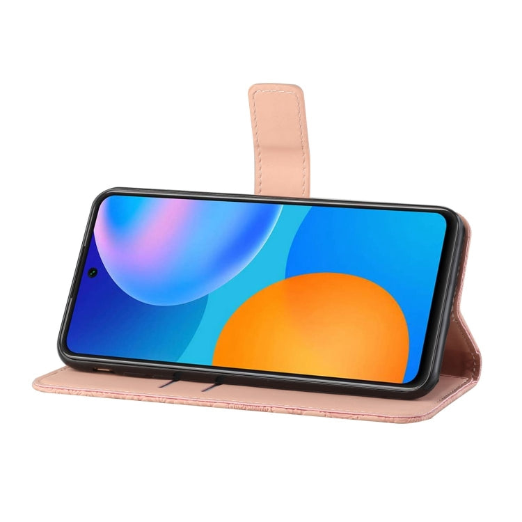 For Huawei P smart 2021 Ethnic Style Embossed Pattern Horizontal Flip Leather Case with Holder & Card Slots & Wallet & Lanyard