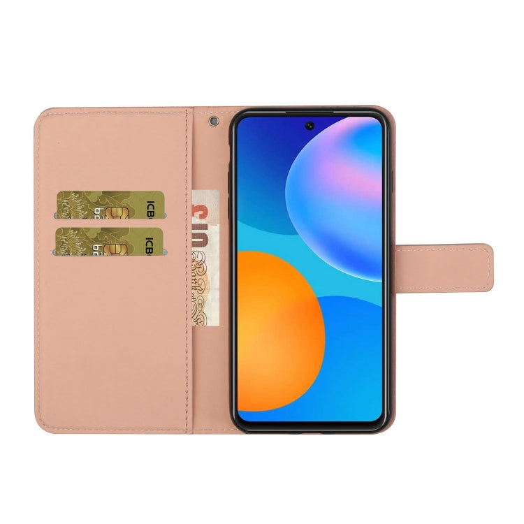 For Huawei P smart 2021 Ethnic Style Embossed Pattern Horizontal Flip Leather Case with Holder & Card Slots & Wallet & Lanyard