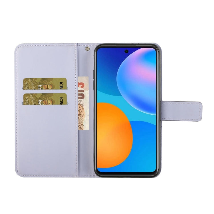 For Huawei P smart 2021 Ethnic Style Embossed Pattern Horizontal Flip Leather Case with Holder & Card Slots & Wallet & Lanyard