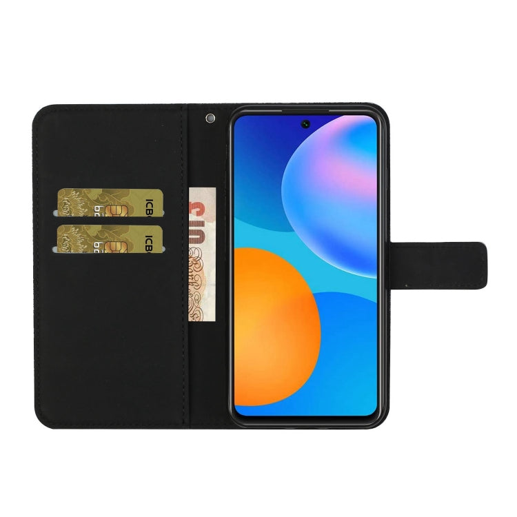 For Huawei P smart 2021 Ethnic Style Embossed Pattern Horizontal Flip Leather Case with Holder & Card Slots & Wallet & Lanyard
