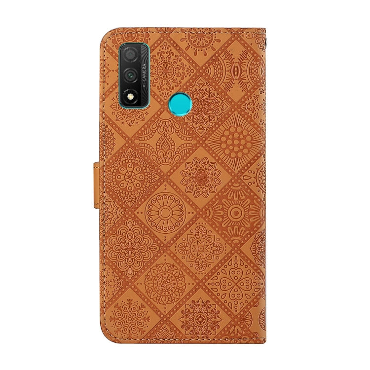 For Huawei P smart 2020 Ethnic Style Embossed Pattern Horizontal Flip Leather Case with Holder & Card Slots & Wallet & Lanyard